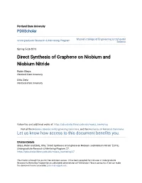 Direct Synthesis of Graphene on Niobium and Niobium Nitride