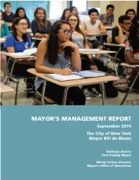 Mayor's Management Report
