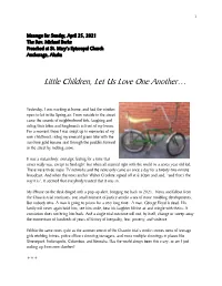 Message for Sunday, April 30, 2006