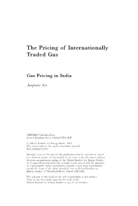 The Pricing of Internationally Traded Gas