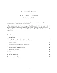 A Convexity Primer
