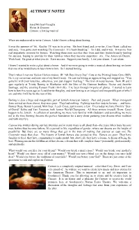 Author's Notes