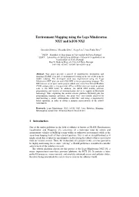 Environment Mapping Using the Lego Mindstorms NXT and Lejos NXJ
