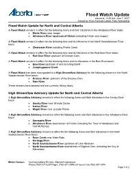 Flood Watch Update