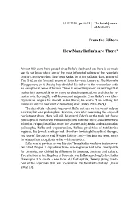 How Many Kafka's Are There?