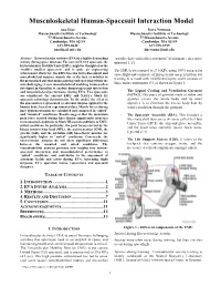 Musculoskeletal Human-Spacesuit Interaction Model
