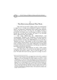 The Life, Teachings and Influence of Muhammad Ibn Abdul-Wahhaab 3