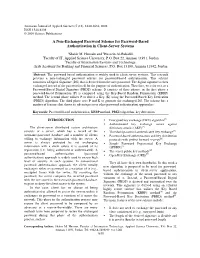 A Non-Exchanged Password Scheme for Password-Based Authentication in Client-Server Systems