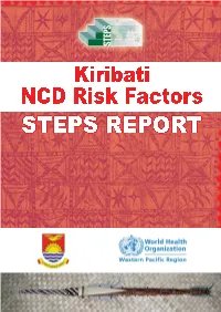 Kiribati NCD Risk Factors STEPS REPORT