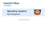 Operating Systems Disk Management