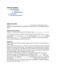 Table of Contents 1