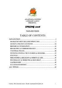 Table of Contents