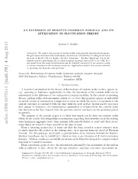 An Extension of Hewitt's Inversion Formula and Its Application to Fluctuation Theory