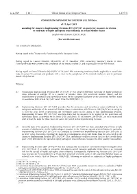 Commission Implementing Decision (Eu