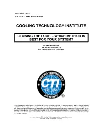 Cooling Technology Institute