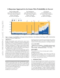 A Bayesian Approach to In-Game Win Probability in Soccer