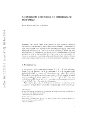 Continuous Selections of Multivalued Mappings 3