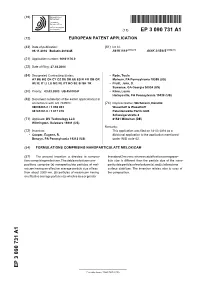 Formulations Comprising Nanoparticulate Meloxicam