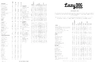 Nutritional Menu