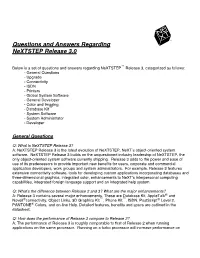 Q and for Nextstep Release