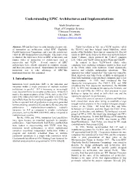 Understanding EPIC Architectures and Implementations