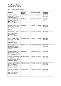 Click & Collect Store Locations Address Fairprice