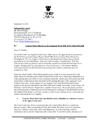Conservancy Comments on the Draft