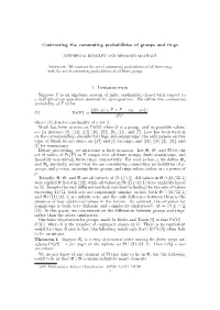 Contrasting the Commuting Probabilities of Groups and Rings