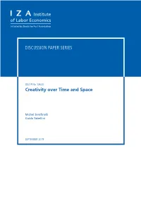 Creativity Over Time and Space