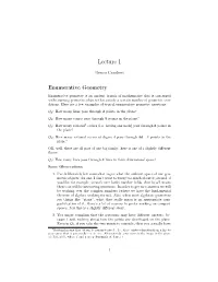 Enumerative Geometry