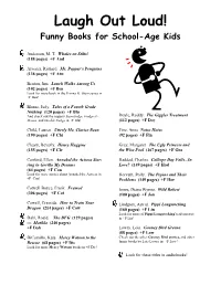 Funny Chapter Books
