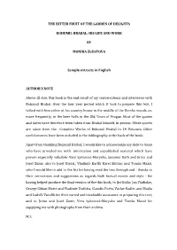 Hrabal Bio Sample Extracts in English