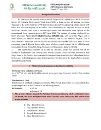 PRCS (NHQ) Sit-Rep (4) (Idps Response Operations) Dated. 3Rd July, 2014