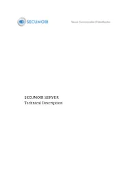 SECUMOBI SERVER Technical Description
