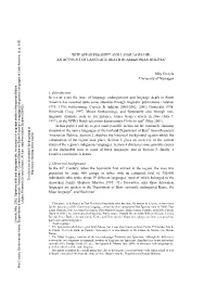 An Account of Language Death in Amazonian Bolivia1