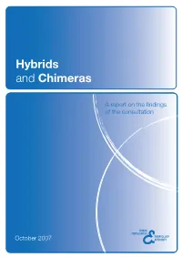 Hybrids and Chimeras
