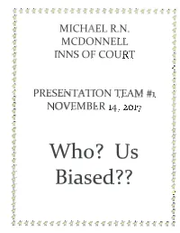 Implicit Bias, Stereotype Threat, and Political Correctness in Philosophy
