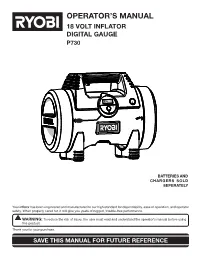 Operator's Manual
