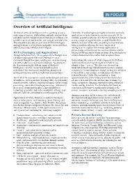 Overview of Artificial Intelligence