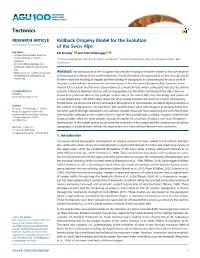 Rollback Orogeny Model for the Evolution of the Swiss Alps