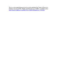 This Is an Accepted Manuscript of an Article Published by Taylor