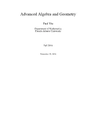 Advanced Algebra and Geometry