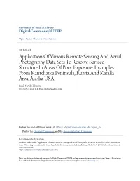 Application of Various Remote Sensing and Aerial Photography