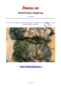 Buntil Daun Singkong