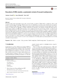 Execution of UML Models: a Systematic Review of Research and Practice
