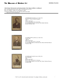 Exhibition Checklist
