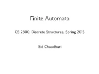 Finite Automata