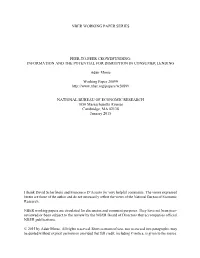 Information and the Potential for Disruption in Consumer Lending