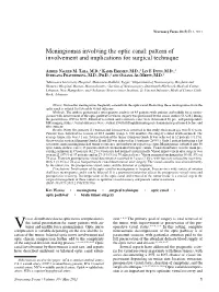 Meningiomas Involving the Optic Canal: Pattern of Involvement and Implications for Surgical Technique