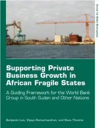 Supporting Private Business Growth in African Fragile States